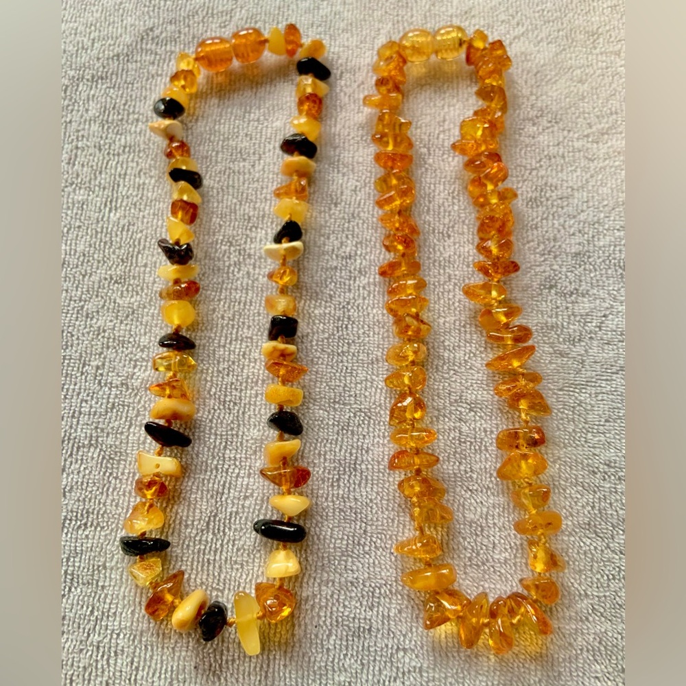 BALTIC AMBER *new* 11” length necklaces